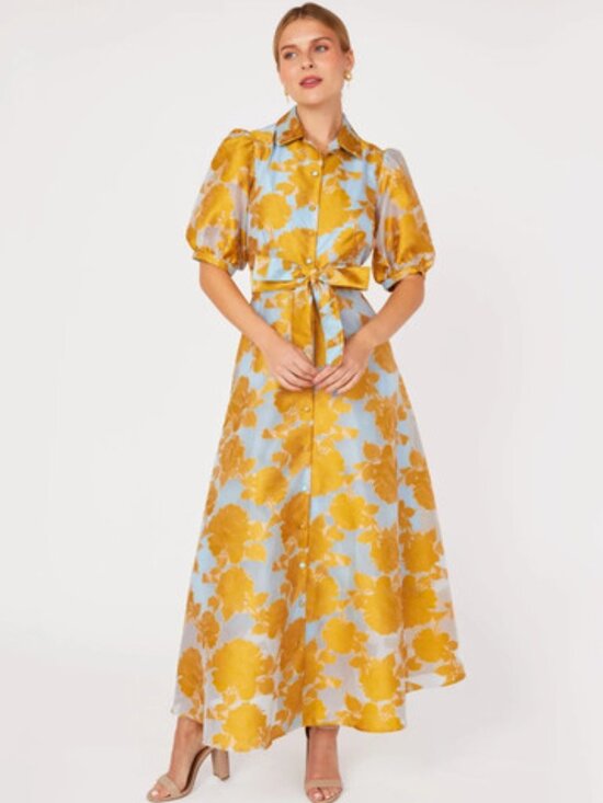 Abbey Glass Dresses & Skirts - ABBEY GLASS CHARLOTTE DRESS GOWN GOLD TEA ROSE XL extra large WEDDING